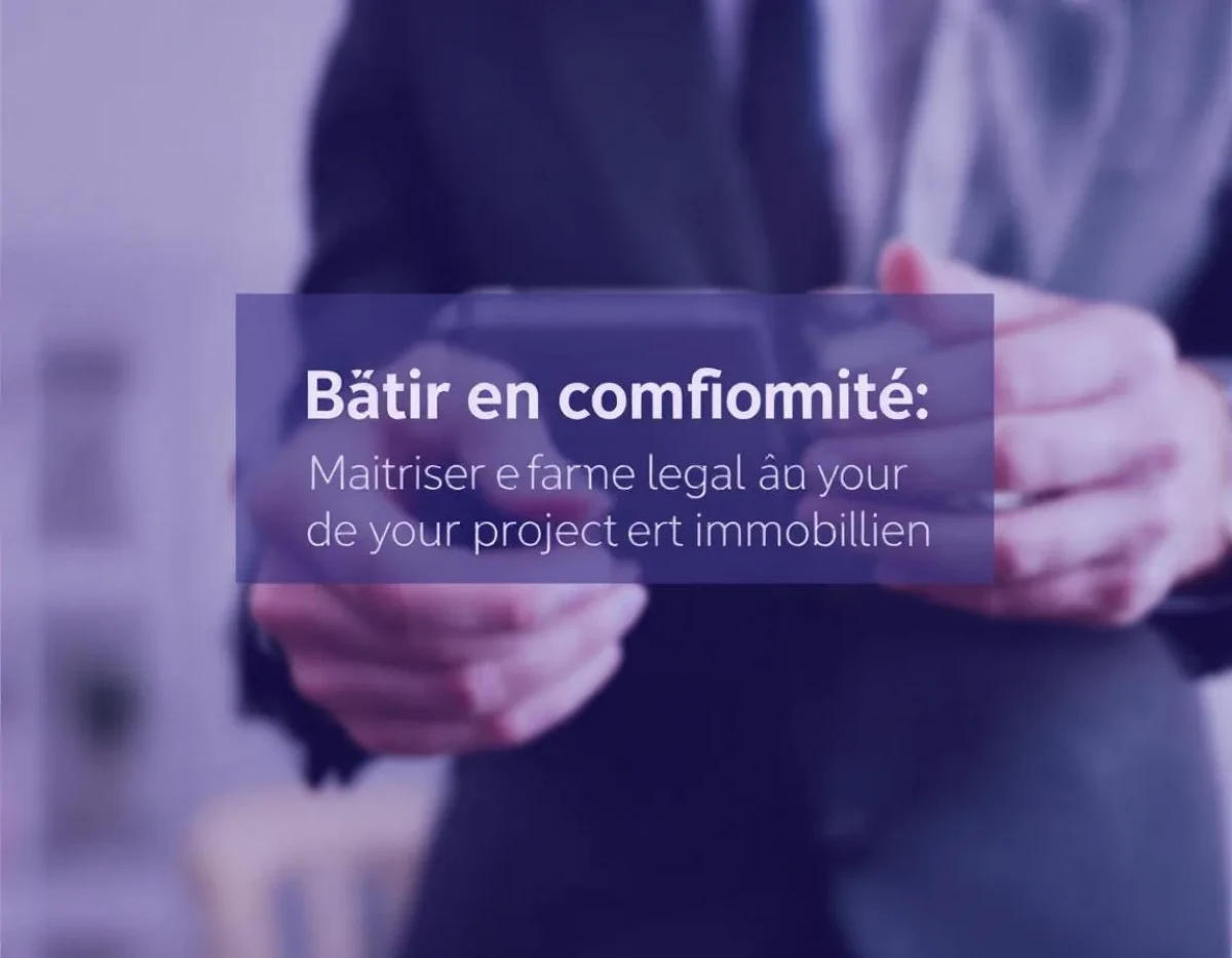 Bâtir en conformité : Maîtriser le cadre légal de votre projet immobilier